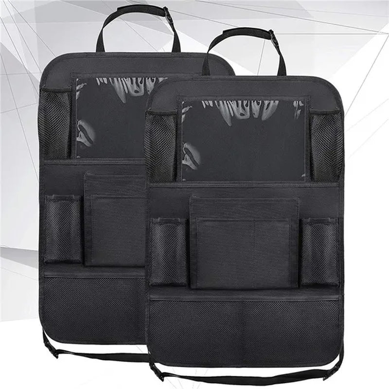 Car Seat Back Organizer Bag Storage Travel Multi-Pocket Bag Car Accessories for Kids Toys Bottles(2 Pack)