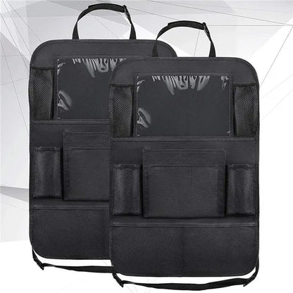 Car Seat Back Organizer Bag Storage Travel Multi-Pocket Bag Car Accessories for Kids Toys Bottles(2 Pack)