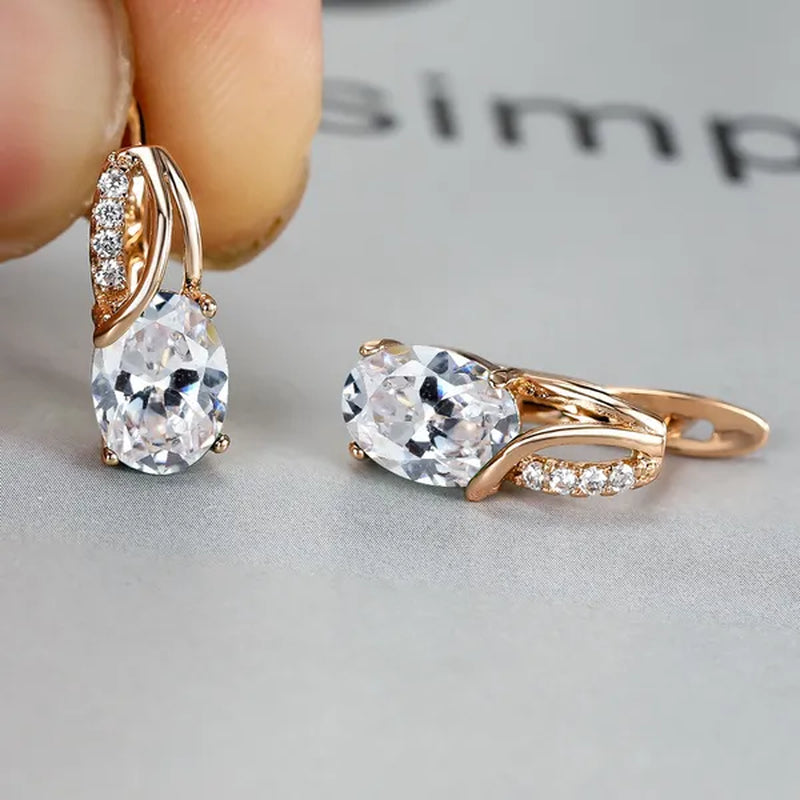 Stylish Oval Cut Aquamarine Emerald Sapphire Garnet Gemstone Hook Earrings 14K Gold Filled Multicolor Birthstone Diamond Bride Wedding Jewelry Gifts