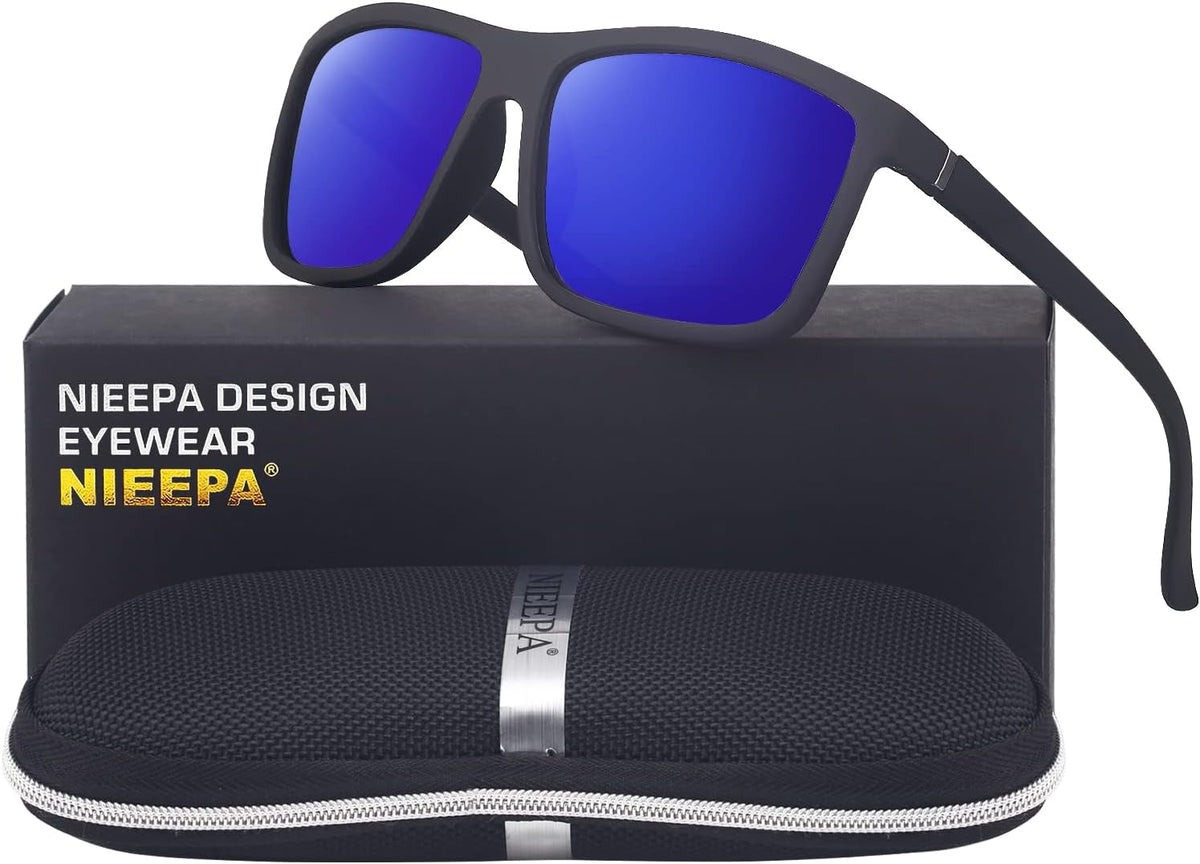 Men's Sports Polarized Sunglasses Square Frame Glasses NP1007