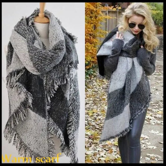 2023 Winter Spring Women's Scarf Warm Wool Cashmere Stole Scarves Vintage Scarf Elegant Scarf Shawl