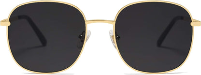 Classic Square Sunglasses for Women Men with Spring Hinge Sunnies SJ1137