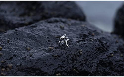 The Old Man and the Sea Marlin Fish Ring Retro Copper Inspirational Ring Open Adjustable Ring for Women Men
