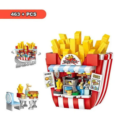 Loz Amusement Park Food Truck Merry-Go-Round Ferris Wheel Mini House Diamond Mini Building Block Cute Toys for Kids and Girls