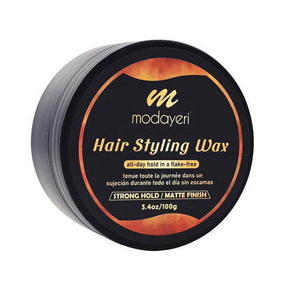 Hair Wax - Strong Hold Styling Pomade for Men and Women, Nourishing and Protecting, Matte Finish Molding 3.4 Oz
