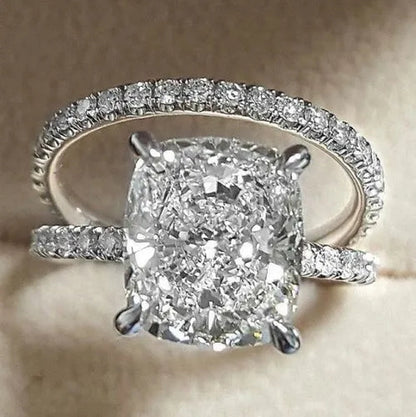 1.50Ct Art Deco White Sapphire Round Cut Diamond Engagement Wedding 925 Sterling Silver Ring Size 6-10