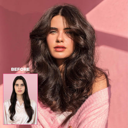 PUFF.ME Hair Volumizing Mousse | Lightweight & Flexible Hold Hair Mousse for Curls, Waves, or Straight Hair | Paraben & Sulfate-Free Hair Volumizer for Fine Hair with Vitamin B5 & E, 250Ml
