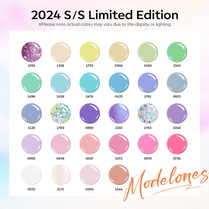 32Pcs Gel Nail Polish Set, 28 Colors 7ML Gel Polish Set with Glitter & Glossy & Matte Gel Top + Base Coat Pastel Macaron Colors, 2024 Spring Gel Polish Kit Trendy Nail Art for Women Girls