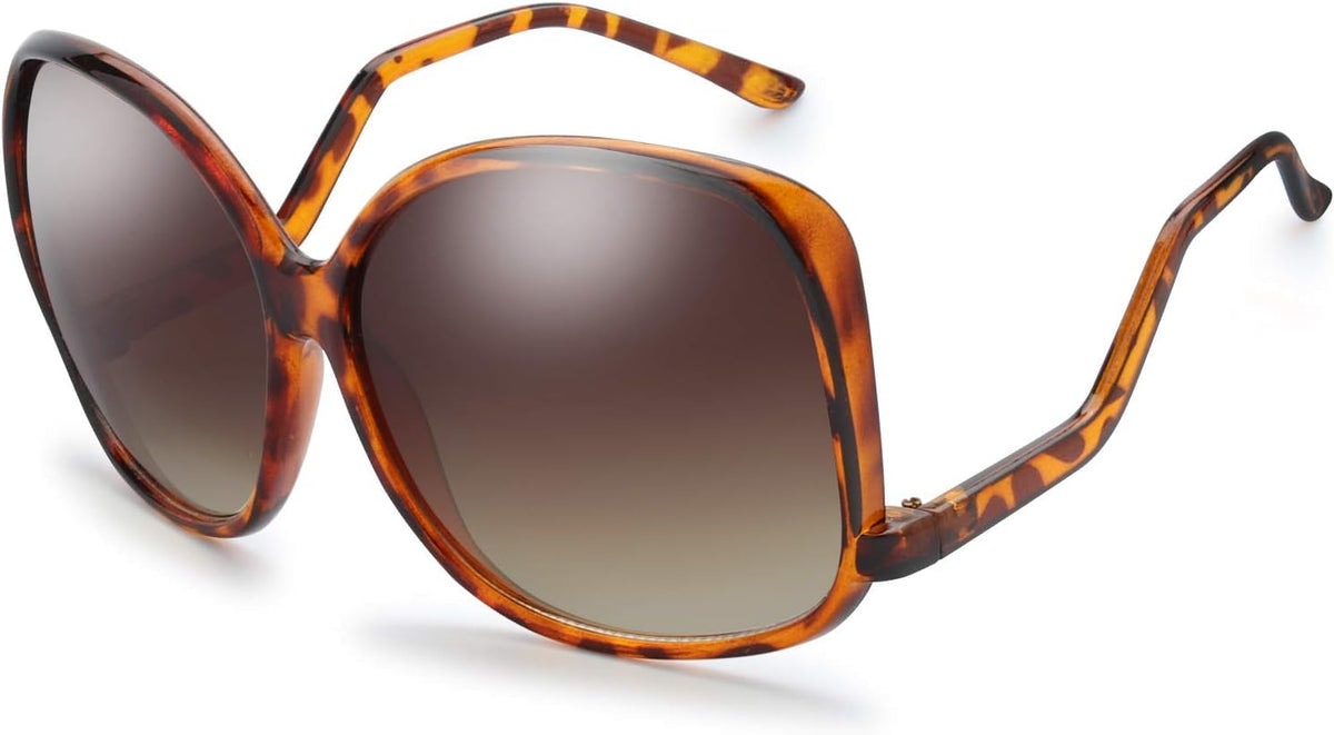 Women's Oversized Square Jackie O Cat Eye Hybrid Butterfly Fashion Sunglasses - Exquisite Packaging