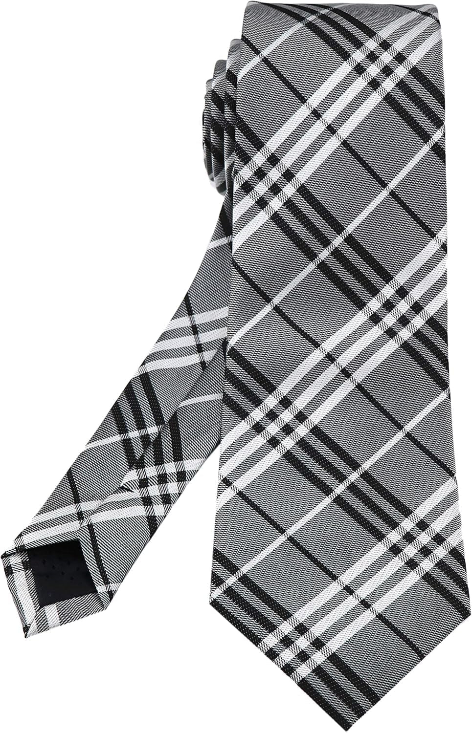 Men'S Gingham Check Stripe Ties Pattern Business Formal Designer Neckties 3.15"