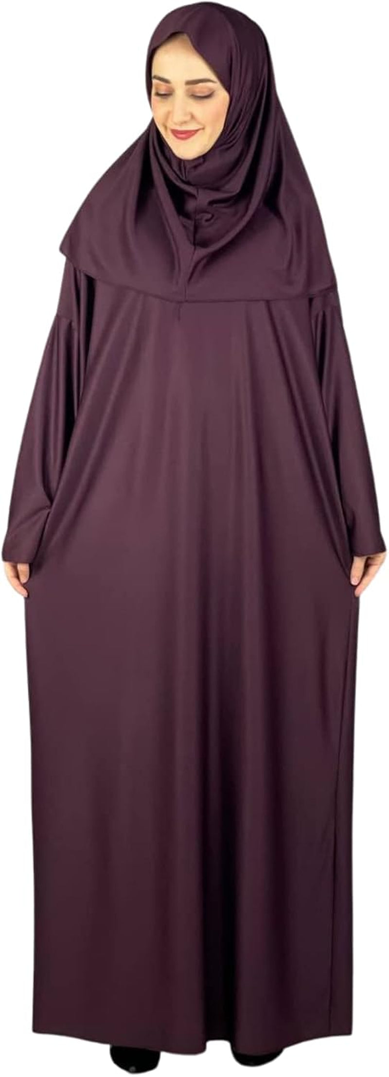 Women Prayer Clothes with Hijab Muslim Outfits Long Robe Abaya Turkish Islamic Dresses Dubai Kaftan with Rosary