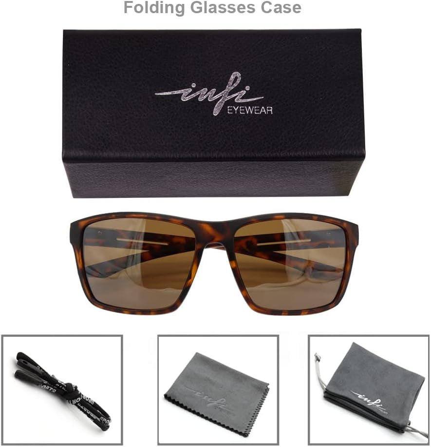 Fishing Polarized Sunglasses for Men Driving Running Golf Sports Glasses Square UV Protection Designer Style Unisex