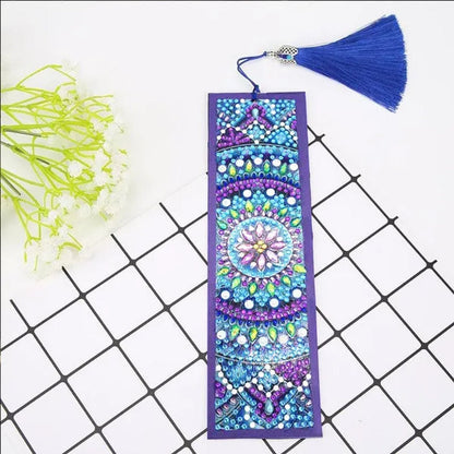 5D Diamond Painting Bookmark Kits DIY Special Shaped Diamond Painting Bookmark with Tassel Craft Supplies