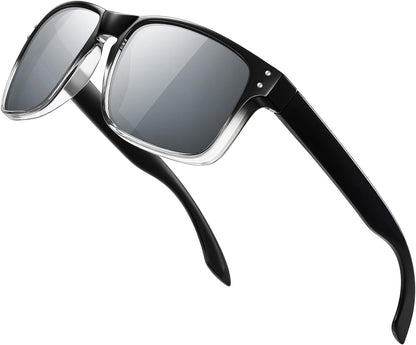 Polarized Sunglasses Men Womens - Retro Square Sun Glasses for Fishing Driving UV Protection
