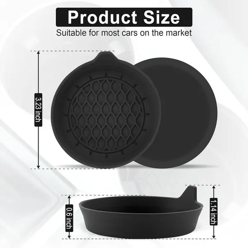 Car Cup Holder Coaster, Silicone Cup Holder Insert, Universal Non-Slip Cup Holders, Car Accessories Interior for Women and Man Interior Sets