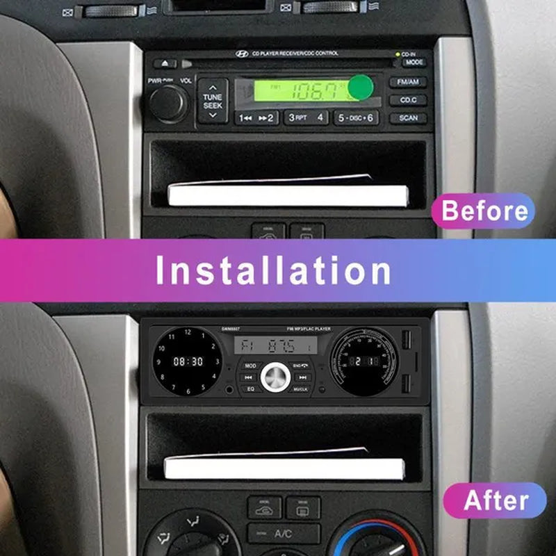 1DIN In-Dash Carradios Stereo Remote Control Digital Bluetooth Audio Music Stereo 12V Car Radio MP3 Player