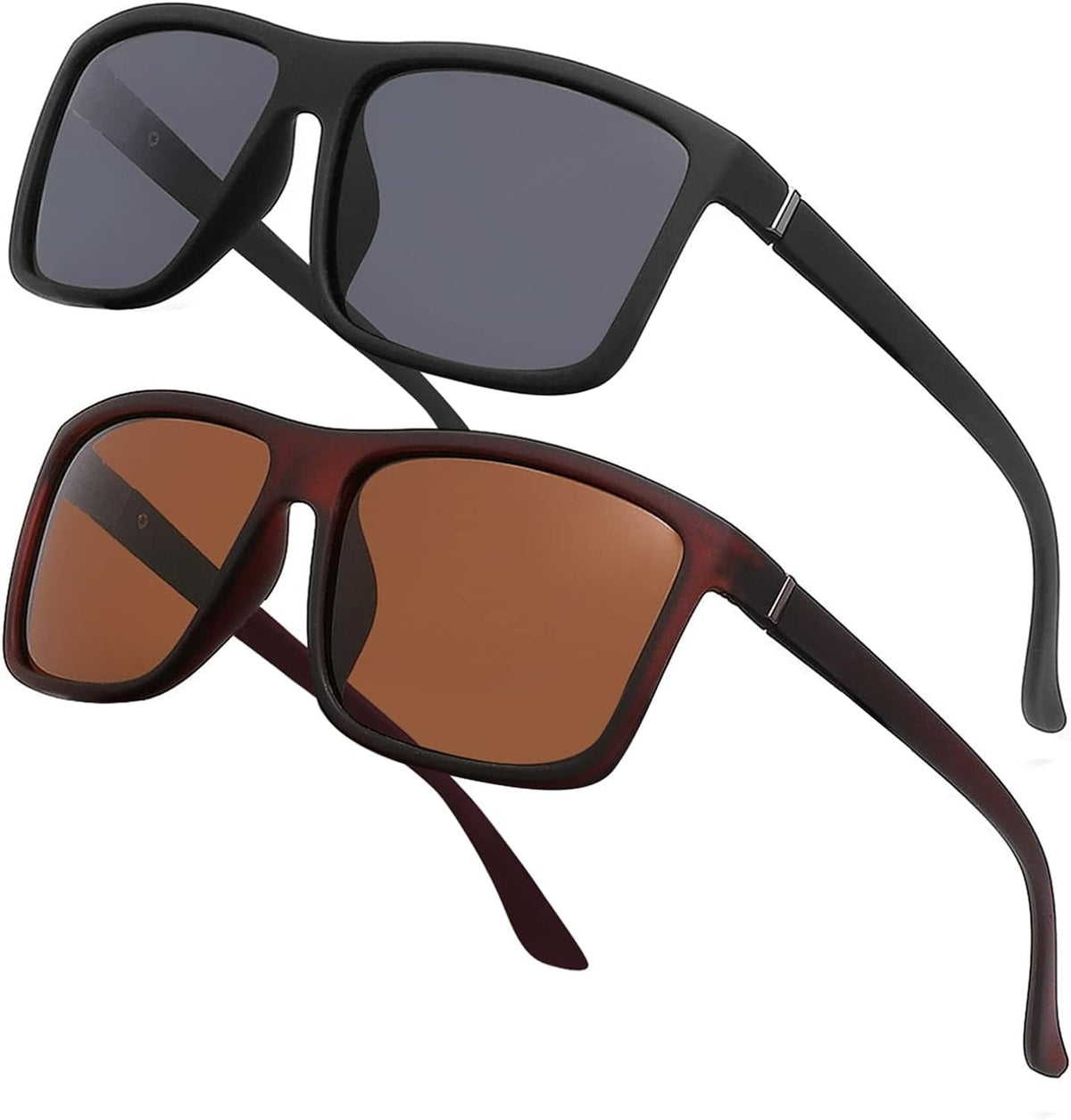 Men's Sports Polarized Sunglasses Square Frame Glasses NP1007