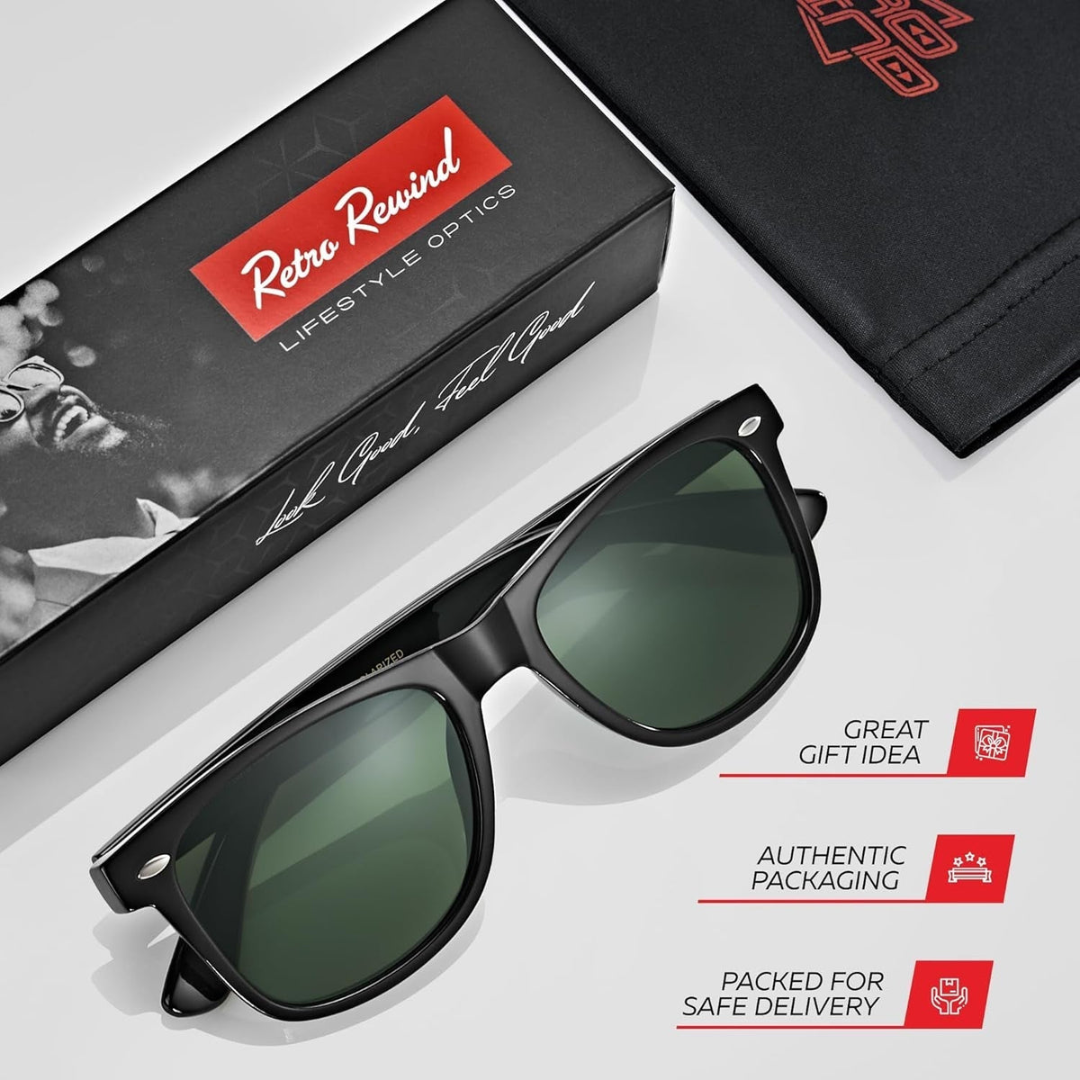 Polarized Sunglasses for Men and Women - UV Protection Classic Sun Glasses