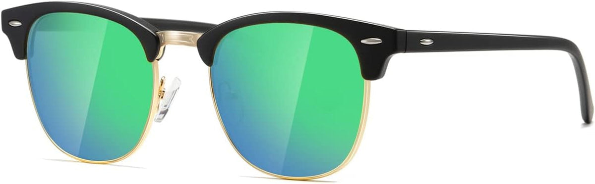 Polarized Sunglasses For Women And Men Semi Rimless Frame Retro Sun Glasses AE0369
