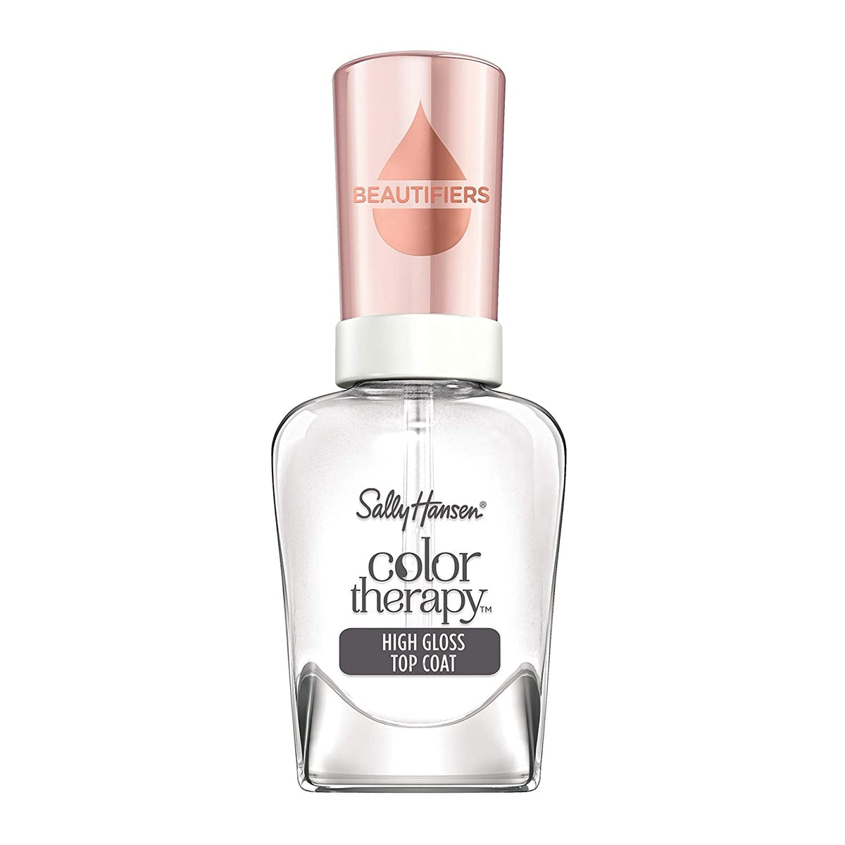 Color Therapy™ Beautifiers High Gloss Top Coat, Glossy, 35 Fl Ounce, Top Coat Nail Polish, Top Coat for Nails, Nail Strengthener, Nail Strengthening Polish, Argan Oil