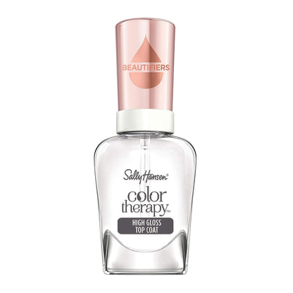 Color Therapy™, High Gloss Top Coat, Argan Oil, Long Lasting, Healthy Nails, Clear Nail Polish