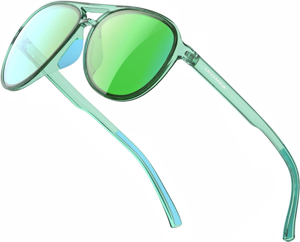 Lightweight TAC Polarized Tinted Classic Vintage Retro 70s Sunglasses, TR-90 Frame for Women Men, UV 400 Protection