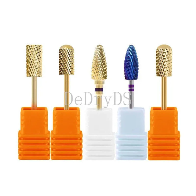 Tungsten Diamond Milling Cutter Nail Art Drill Bit for Manicure Nail Files Electric Rotary Mills Nail Gel Remove Grinder