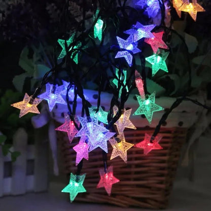 Solar Lamp 5m 7m 12m Star Power LED String Fairy Lights 6V Solar Garlands Garden Christmas Decor for Outdoor