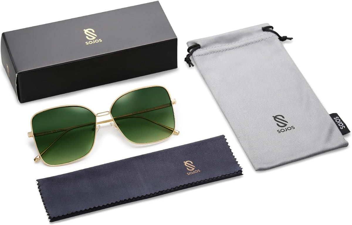 Classic Trendy Square Oversized Sunglasses Womens Mens UV400 Big Large Designer Shades SJ1082