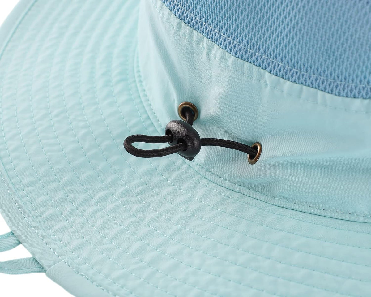 Wide Brim Sun Hat for Men Breathable Cowboy Boonie Hat UPF 50+ Sun Protection Bucket Hat for Fishing Hiking