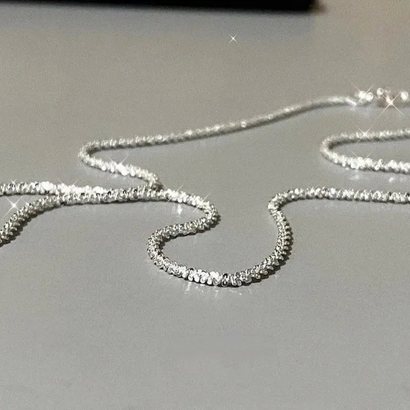 Women's Necklace Men's 16"-30" 3mm Shiny Ice Chain Necklace Chain Wedding Engagement Couple Jewelry