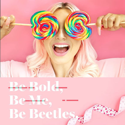 Beetles Gel Nail Polish, 6 Colors Nude Pink Rose Red Milky White Gel Polish, Sweetheart Candies Collection Soak Off UV LED Nail Lamp Light Nails Spring Summer Easter Gel Nail