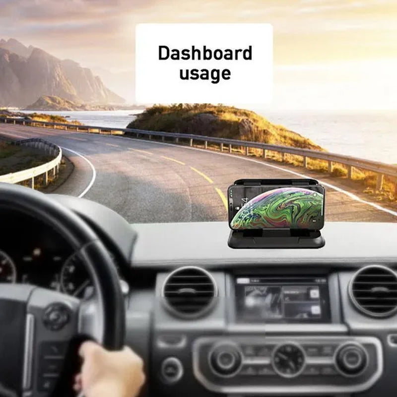 Carbon Fiber Car Phone Holder Dashboard Cell Phone Holder Desktop Mount Support Bracket Universal 3 to 7 Inch Mobile Phone Stand For IPhone XR XS MAX GPS