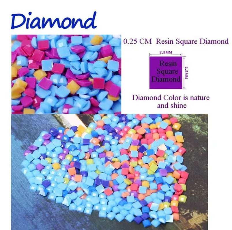 5D Diamond Painting Full Drill Kits for Adults, Wolf  DIY Diamond Embroidery Full Drill for Home Decor