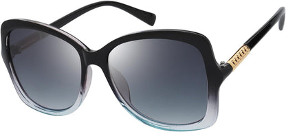 Women's Oversized Square Jackie O Cat Eye Hybrid Butterfly Fashion Sunglasses - Exquisite Packaging
