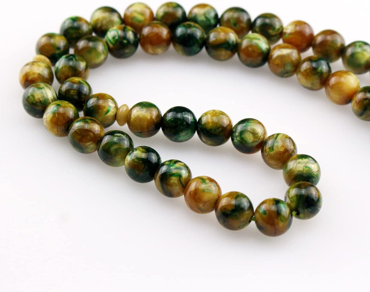 Muslim Islamic 51 Green Resin Beads Tasbih Prayer Beads with Tassel