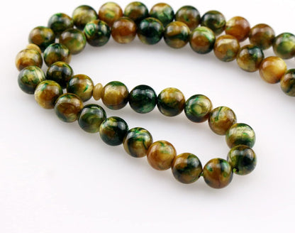 Muslim Islamic 51 Green Resin Beads Tasbih Prayer Beads with Tassel