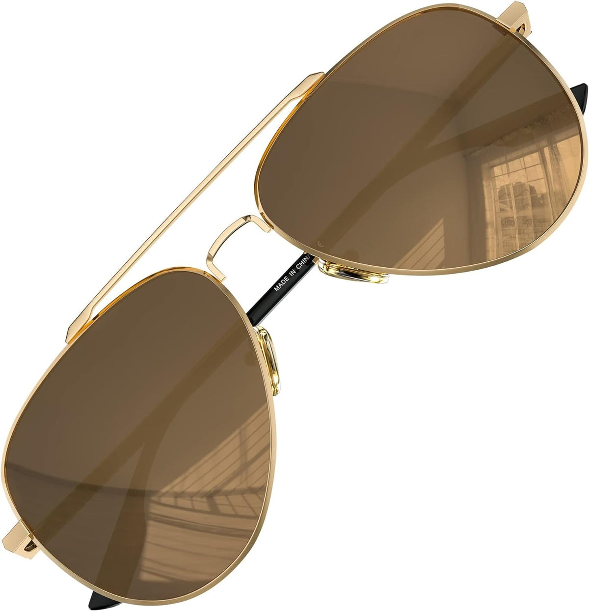 Aviator Sunglasses for Men Women Polarized Driving Classic Shades - UV 400 Protection with Accessories 60MM