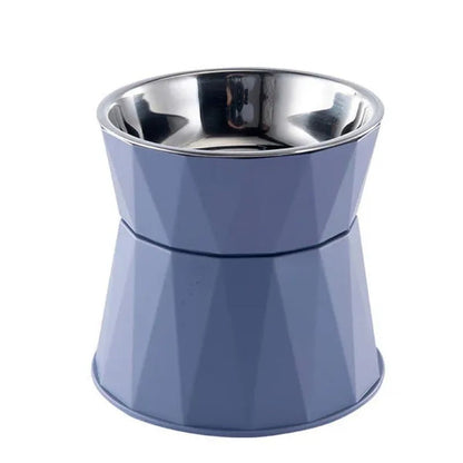 Stainless Steel Kitten Bowl High Foot Dog Bowl Neck Protector Cat Pet Food Water Bowl Pet Feeding Cup Pet Feeder Bowl