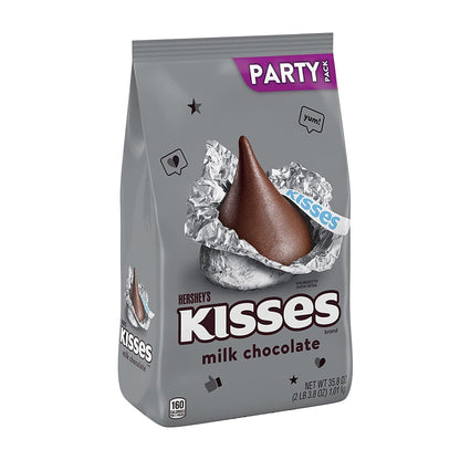 KISSES Milk Chocolate Candy Party Pack, 35.8 Oz