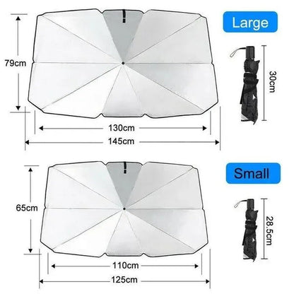 Car Sun Shade Protector Parasol Auto Front Window Sunshade Covers Car Sun Protector Interior Windshield Protection Accessories (Free Umbrella Bag)