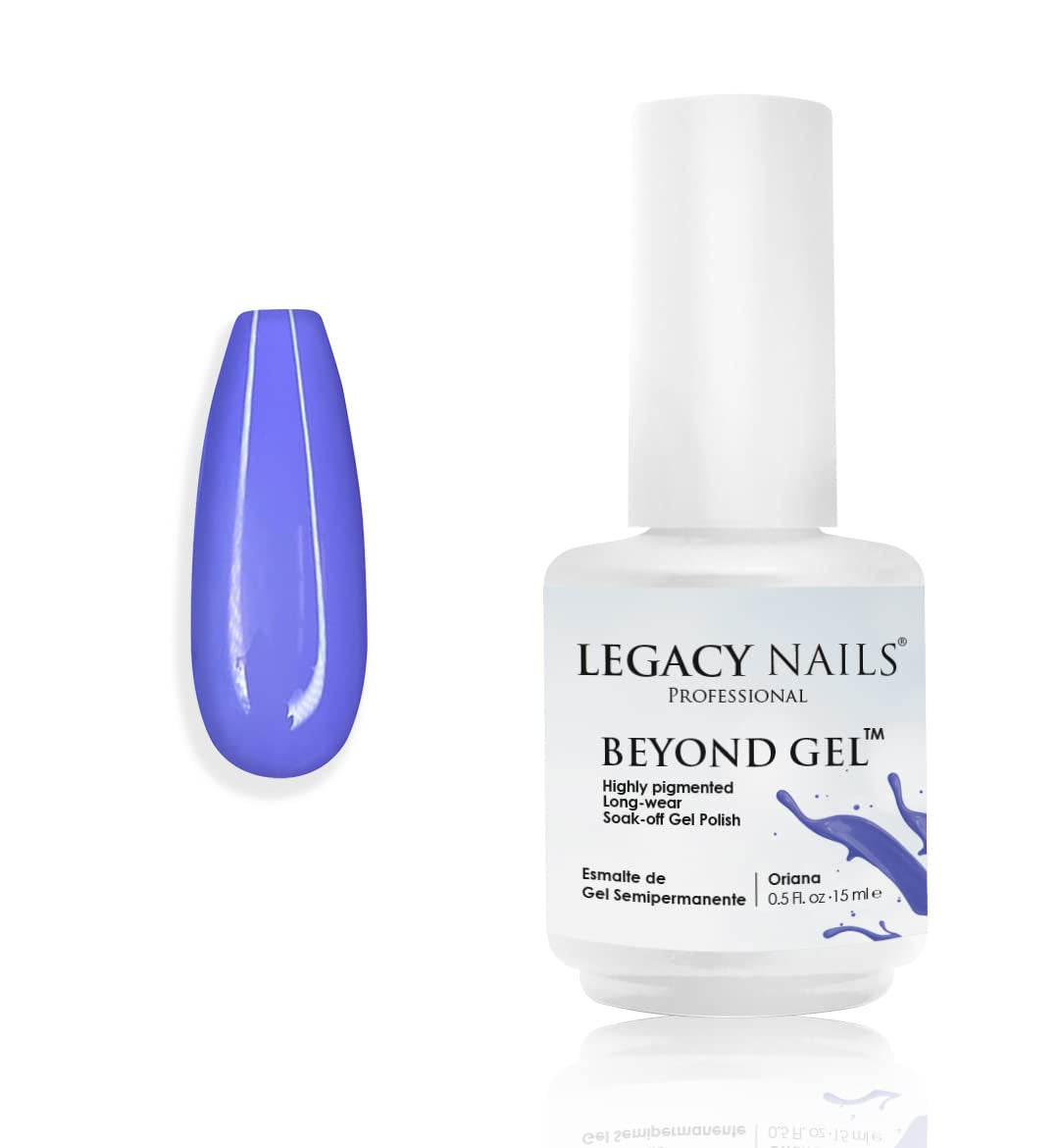 Professional Beyond Gel Soak-Off Nail Gel Polish Full Coverage Highly Pigmented Gel Nail Polish (BEYOND GEL - BEIGE 1/2 OZ)