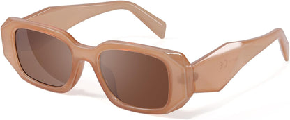 Trendy Rectangle Sunglasses for Women Men,Y2K Vintage Retro 90s Aesthetic Cool Driving Sunglasses