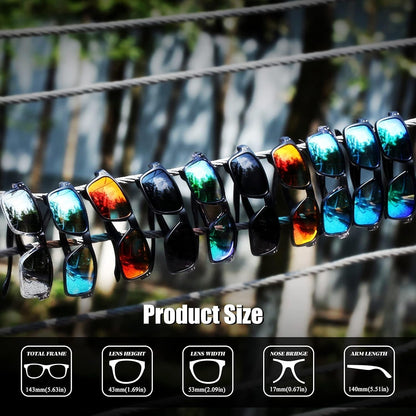 Polarized Square Sunglasses for Men and Women Matte Finish Sun Glasses UV Protection Glasses