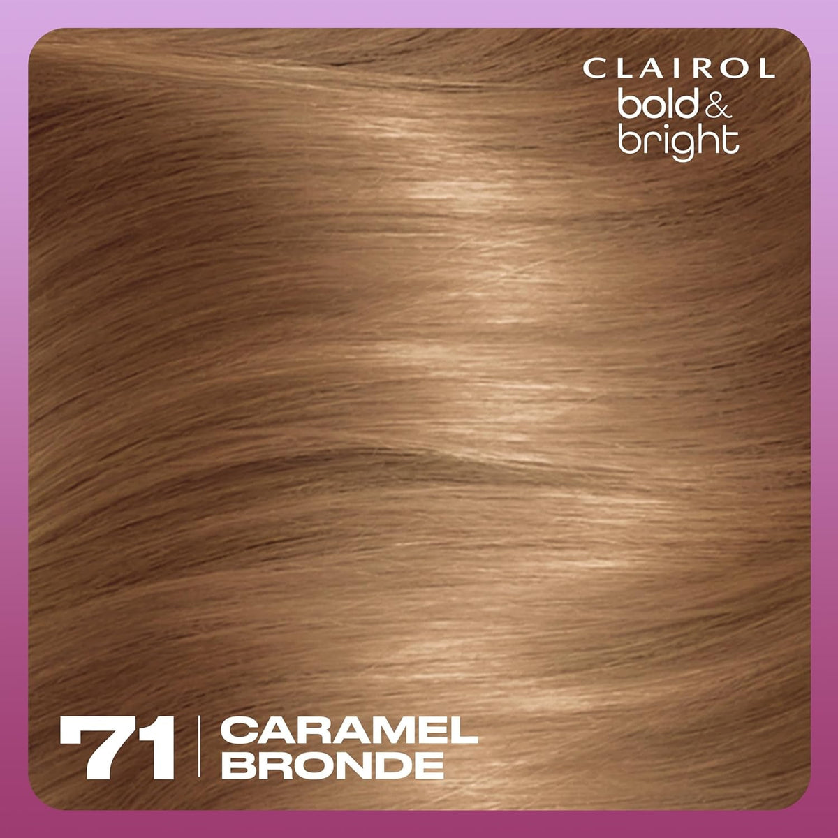 Bold & Bright Permanent Hair Dye, 71 Caramel Bronde Hair Color, Pack of 1