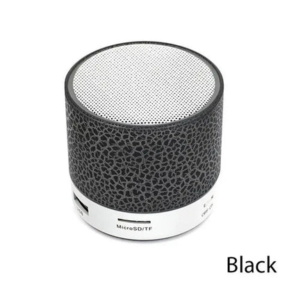 Mini Portable Bluetooth Wireless Speakers Car Audio Dazzling Crack LED Lights
