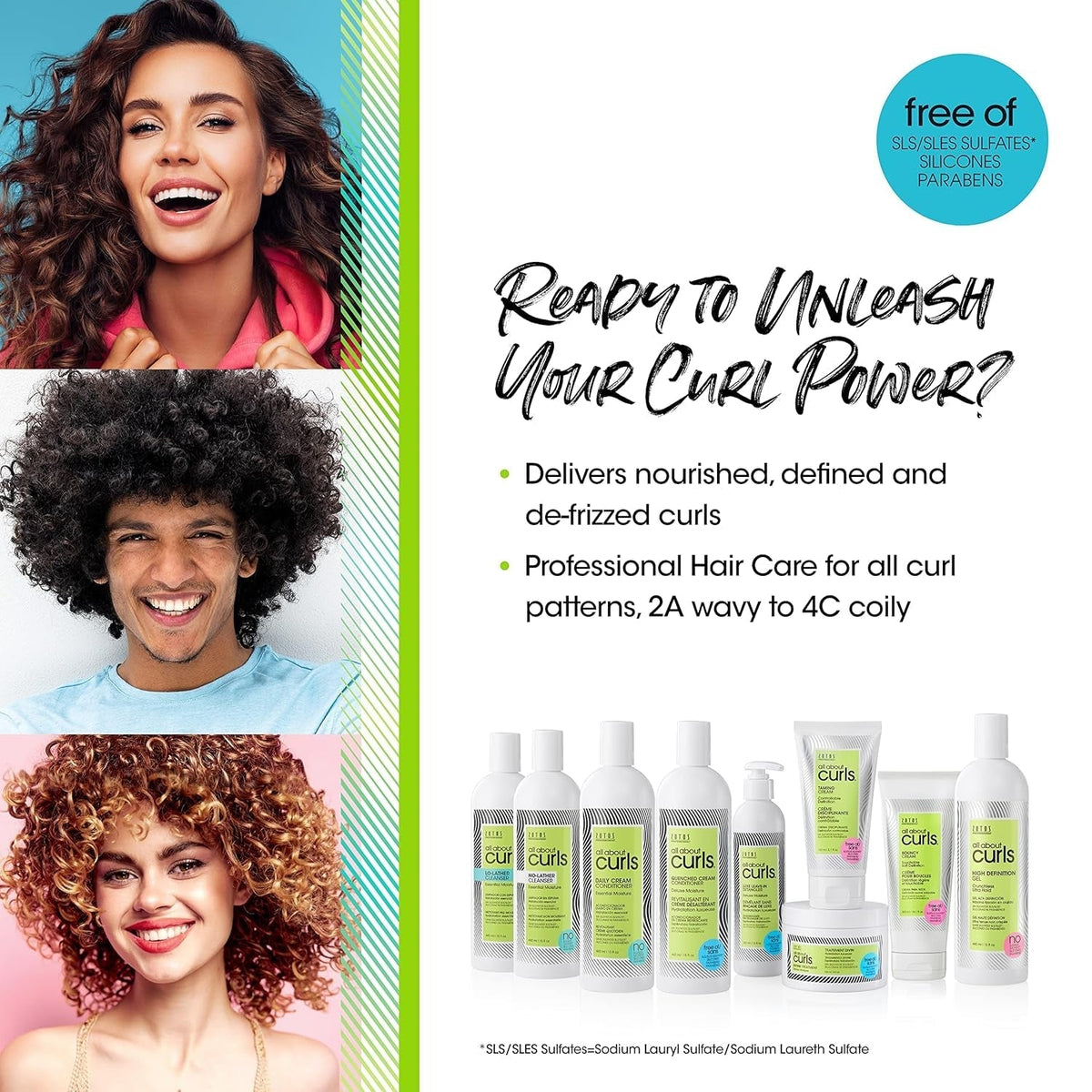 All about Curls High Definition Gel | Crunchless Ultra Hold | Define, Moisturize, De-Frizz | All Curly Hair Types