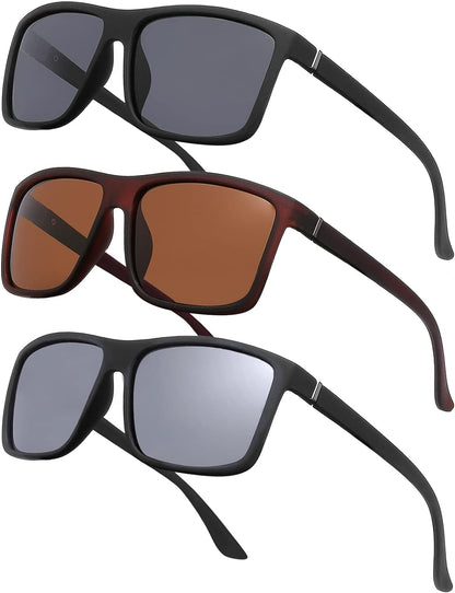Men's Sports Polarized Sunglasses Square Frame Glasses NP1007