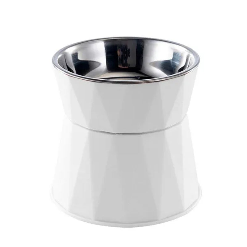 Stainless Steel Kitten Bowl High Foot Dog Bowl Neck Protector Cat Pet Food Water Bowl Pet Feeding Cup Pet Feeder Bowl
