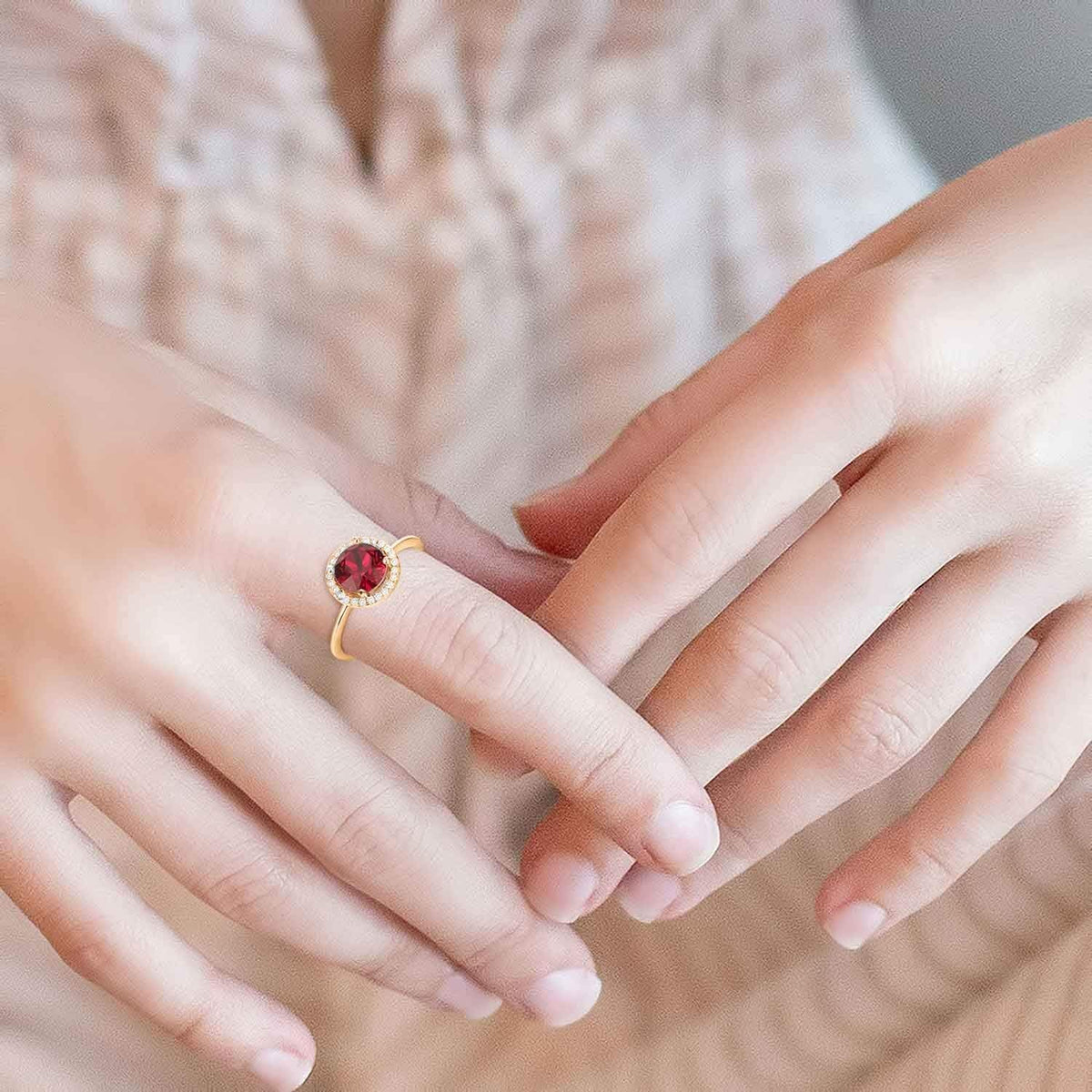 14K Gold Plated Crystal Birthstone Rings | Rings for Women
